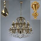 Подвесная люстра Ambiente 2118/12+12 AB Honey Leaf GRANADA