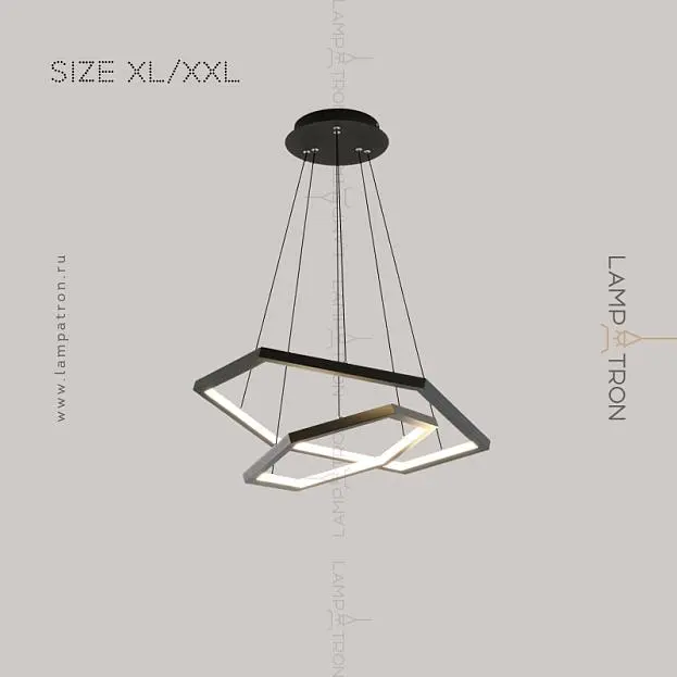 Кольцевые люстры и светильники OCTANT Размер XXL. Цвет Черный Lampatron 5798-15331 Кольцевые люстры и светильники OCTANT Размер XXL. Цвет Черный Lampatron 5798-15331