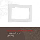 Рамка из поликарбоната для двойной розетки Arte Milano 503.06-double.white am