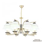 Люстра подвесная с плафонами 301240/8 Bk/Gd Arte Milano Florentia