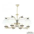 Люстра подвесная с плафонами 301240/8 Bk/Gd Arte Milano Florentia