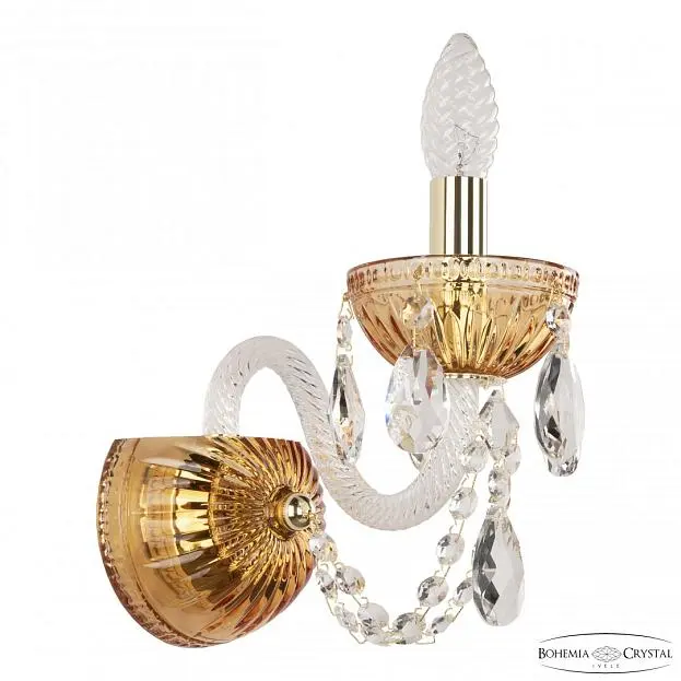 Бра Bohemia Ivele Crystal 5402B/1/141 G Amber/M-1G Бра Bohemia Ivele Crystal 5402B/1/141 G Amber/M-1G