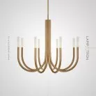 Люстра LAURA 8 ламп. Lampatron 4150-17749