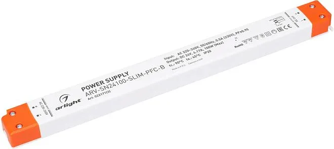 Блок питания для светодиодной ленты Arlight 022171(3) ARV-SLIM Блок питания для светодиодной ленты Arlight 022171(3) ARV-SLIM
