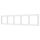 Рамка пластиковая FRM-NOBE-SFPL-5-WH Arlight 054227