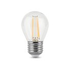 Лампа светодиодная филаментная диммируемая E27 7W 2700K прозрачная Gauss 105802107-S Filament Globe
