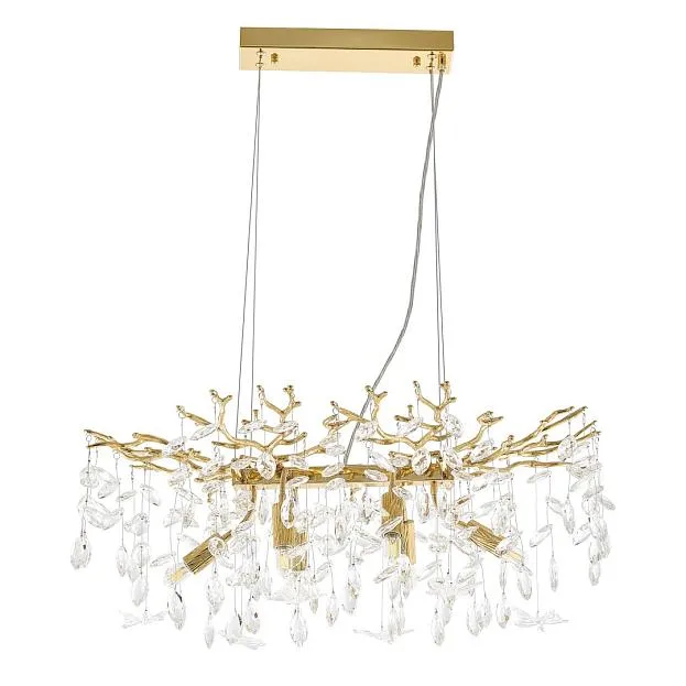 Люстра Arte Milano 230210.700.6.E14.D2 GD BUT-Clear Веточка