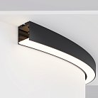 Радиусный профиль 35x35 1500мм 1/4 круга черный Maytoni ALM-3535R-B-D-90°-1.5M