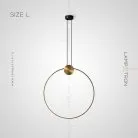 Подвесной светильник WOLKE Размер L. Цвет Латунь Lampatron 6143-16509