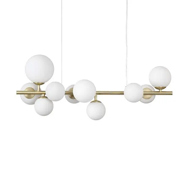 Подвесной светильник Ideal Lux 283791 PERLAGE SP10 OTTONE SATINATO Подвесной светильник Ideal Lux 283791 PERLAGE SP10 OTTONE SATINATO