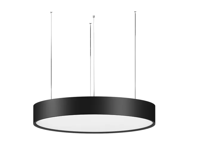 Подвесной светодиодный светильник, 60W, 6500Lm, 3000К, D600мм, черный Donolux s111052w600bsp Plato Sp Подвесной светодиодный светильник, 60W, 6500Lm, 3000К, D600мм, черный Donolux s111052w600bsp Plato Sp