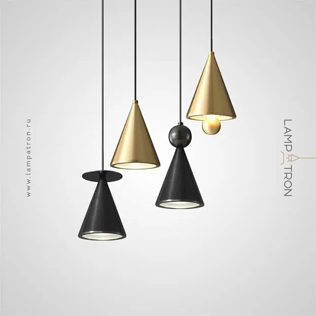 Подвесной светильник из латуни PIET CONE Тип A. Цвет Латунь Lampatron 7260-19968 Подвесной светильник из латуни PIET CONE Тип A. Цвет Латунь Lampatron 7260-19968