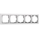 Рамка на 5 постов Werkel W0051901 (белый/хром) a051665 Snabb