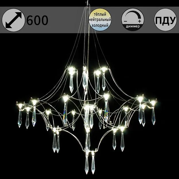 Подвесная люстра ILLUMICO IL0909-600HX-33 Ether Подвесная люстра ILLUMICO IL0909-600HX-33 Ether