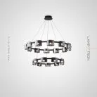 Кольцевые люстры и светильники JANICE 12+9 плафонов. Нейтральный свет Lampatron 8565-23830