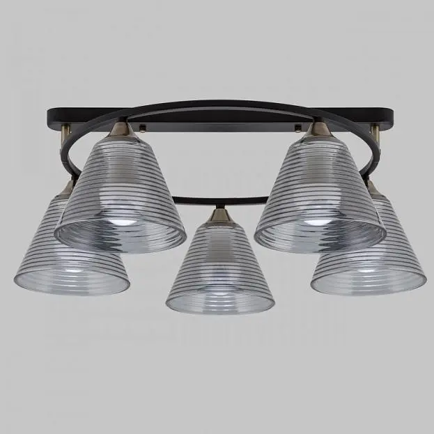Потолочная люстра Imex MD.5948-5-S-BK+AB Потолочная люстра Imex MD.5948-5-S-BK+AB