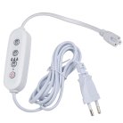 Таймер с вилкой и разъемом Uniel UST-E33 WHITE 2M