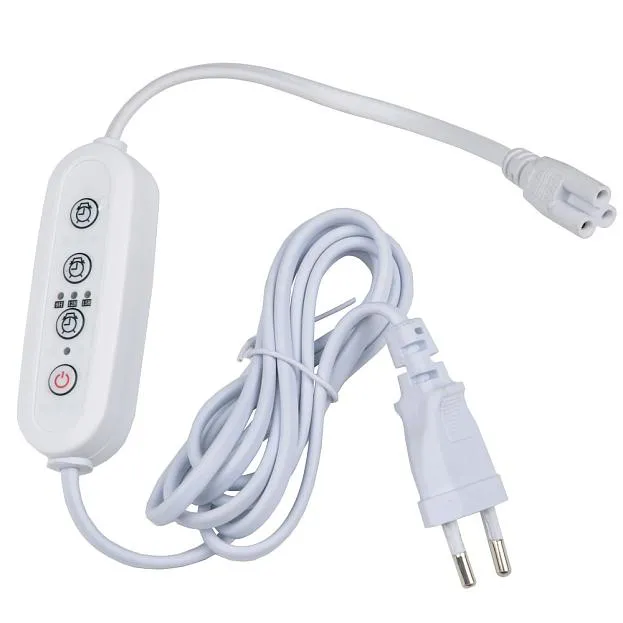Таймер с вилкой и разъемом Uniel UST-E33 WHITE 2M