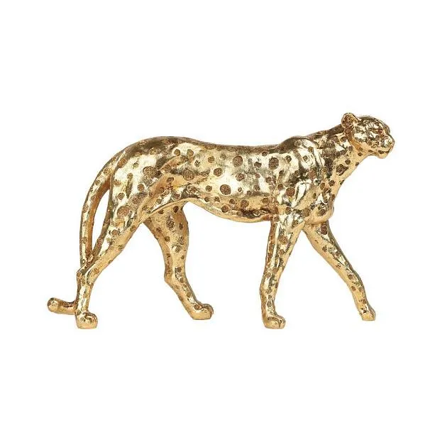 Фигурка Леопард L280, B100, H170, полирезин, золото Eglo 429707 MENJANGAU