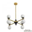 Люстра на штанге Arte Milano 271580/8 BK/GD Neapolis-71580