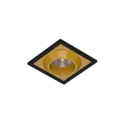 Встраиваемый светодиодный светильник LeDron GIZA SQ Black-Gold 4000K