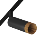 Светодиодный светильник для магнитной системы Ledron Sagi S40 Wooden Black 4000K