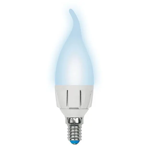 Лампочка светодиодная Uniel LED-CW37 7W/NW/E14/FR PLP01WH картон Лампочка светодиодная Uniel LED-CW37 7W/NW/E14/FR PLP01WH картон