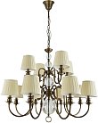 Подвесная люстра Newport 3112/С black brass без абажуров 3100