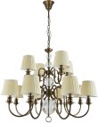 Подвесная люстра Newport 3112/С black brass без абажуров 3100