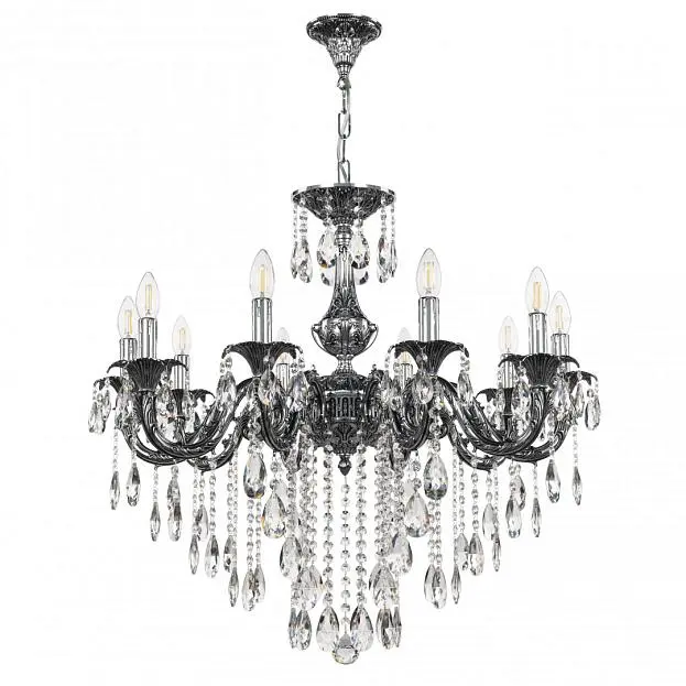 Люстра с хрустальными подвесками Bohemia Ivele Crystal AL79101/10/250 B NB AL7901