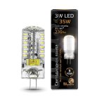 Лампа Gauss 107707103 G4 3W 2700K кукуруза прозрачная