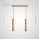 Готовая комбинация светильников EGBERT COMBO 2 лампы. Планка. Тип C Lampatron 7213-19775