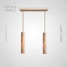 Готовая комбинация светильников EGBERT COMBO 2 лампы. Планка. Тип C Lampatron 7213-19775