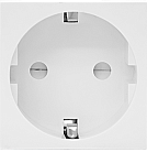 Розетка 2К+З нем.ст., в/заж., с з/ш, бел. Donel DF6W 45х45