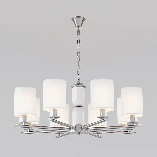 Люстра Eurosvet 60146/8 никель Caprera a063869