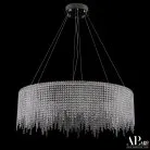 Люстра светодиодная хрустальная с пультом APL LED SH02.93.B.Ni.4000.Dim Sicilia