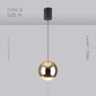 Подвесной светильник BENDIX B Тип B. Размер M. Цвет Бронза Lampatron 6782-18590