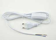 Сетевой шнур с вилкой Uniel UCX-C10/02A-170 WHITE