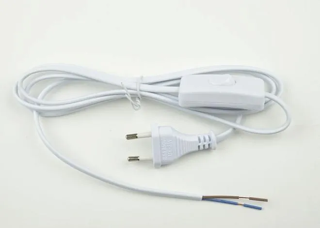 Сетевой шнур с вилкой Uniel UCX-C10/02A-170 WHITE