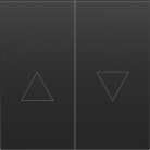 Клавиша 2-я со стрелками для жалюзи, черный графит Donel DS29457 S08