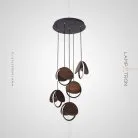 Готовая комбинация светильников REST MORE Цвет Темное дерево. 5 ламп на диске Lampatron 3552-8670