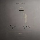 Реечный, рядный светильник LEEDS LONG 6 ламп Lampatron leeds-long-6 8276-22563