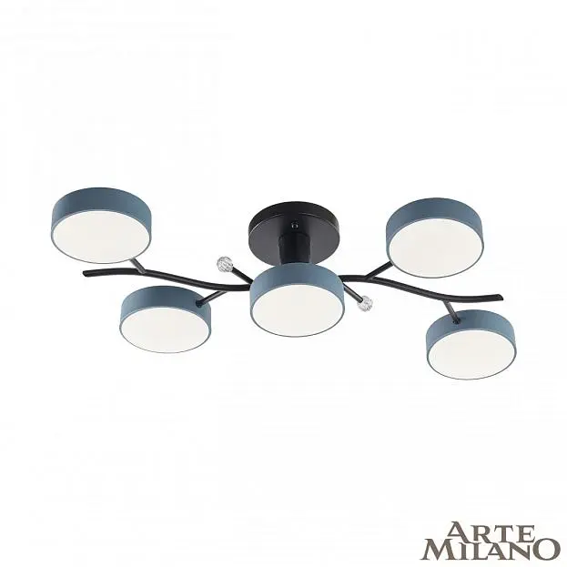 Светильник светодиодный 256606/5 Bk/Gr Arte Milano Светильник светодиодный 256606/5 Bk/Gr Arte Milano