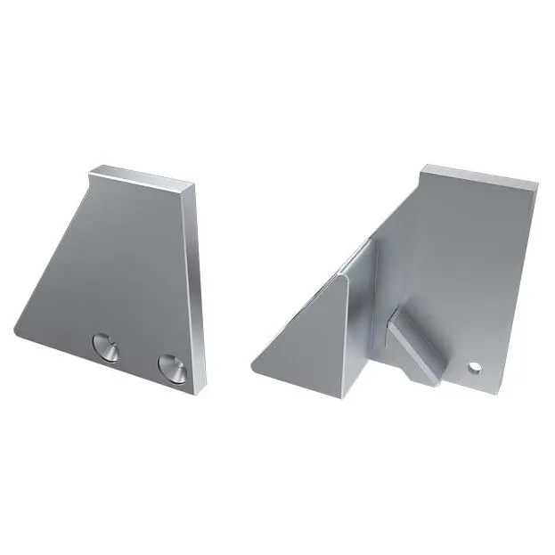 Заглушка Arlight 026737 ALM-Glass-10 с опорой левая глухая