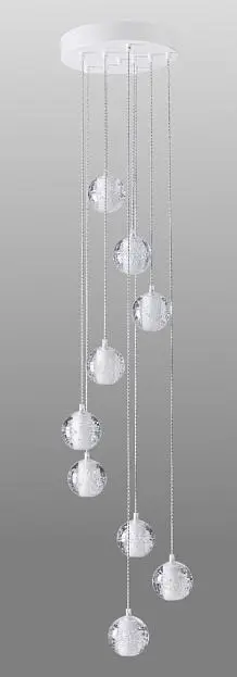 Светильник подвесной Crystal Lux GASPAR SP9 D300 WHITE 1870/309