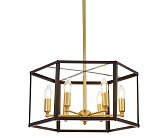 Подвесной светильник Lumina Deco LDP 1142-6 BK+MD Lorton