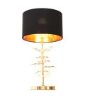 Интерьерная настольная лампа Lumina Deco LDT 5530 F.GD+BK Milari Fabi