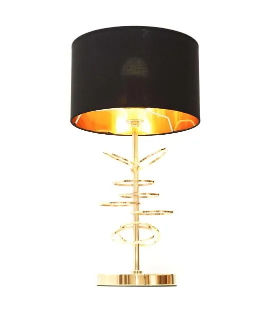 Интерьерная настольная лампа Lumina Deco LDT 5530 F.GD+BK Milari Fabi Интерьерная настольная лампа Lumina Deco LDT 5530 F.GD+BK Milari Fabi