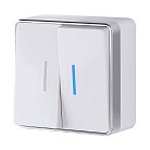Выключатель двухклавишный Werkel W5020101 Gallant (белый) a051586