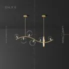 Реечный, рядный светильник MELODY WAVE 6 ламп Lampatron melody-wave-6 6687-18265